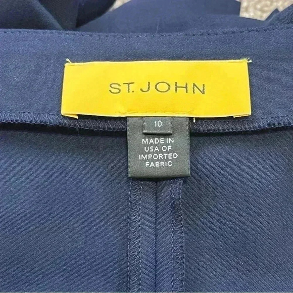 St John Cropped Trouser Navy Blue - Picture 6 of 6